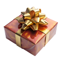 gift box with ribbon isolated on transparent background png