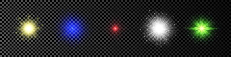 Light effect of lens flare vector