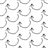 Seamless pattern with doodle arrows vector