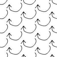 Seamless pattern with doodle arrows vector