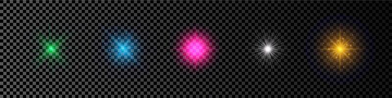 Light effect of lens flare vector