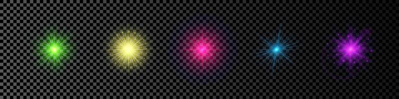 Light effect of lens flare vector