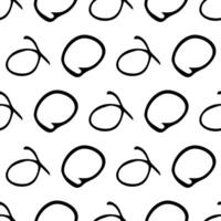 Seamless pattern with sketch circles shape vector