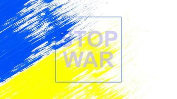 Ukraine War Poster. Stop War in Ukraine video