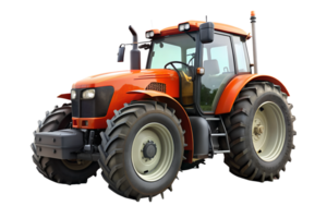 3d render style, tractor isolated on transparent background png