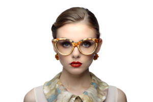 fashion glasses on transparent background png