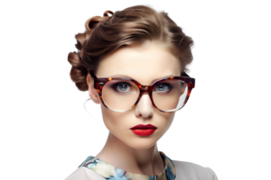 fashion glasses on transparent background png