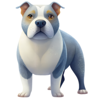 American Bulldog isolated on transparent background png