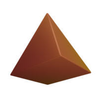 Element von das gestalten von ein rechteckig Pyramide png