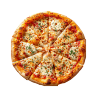 delicioso fatias do mozzarella pizza em transparente fundo png