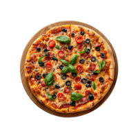 köstlich Scheiben von Mozzarella Pizza auf transparent Hintergrund png