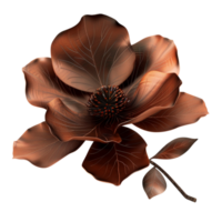 skön mjuk brun blomma png