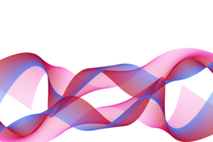 abstract red and blue curved lines on transparent background png