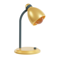 3d skrivbord lampa illustration ikon png