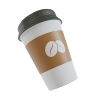 3d Kaffee Tasse Illustration Symbol png