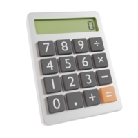 3d calculadora ilustración icono png
