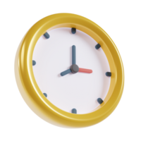 3d reloj ilustración icono png