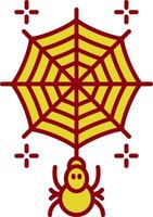 Spiderweb Glyph Curve Icon vector