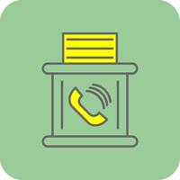 Location Filled Yellow Icon vector