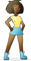 cartoon capable woman png