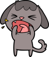 cute cartoon dog barking png