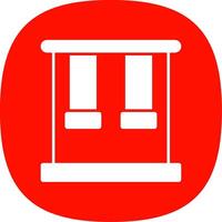 Trapeze Glyph Curve Icon vector