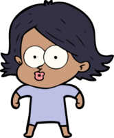 cartoon girl pouting png