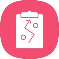 Strategy Glyph Curve Icon vector