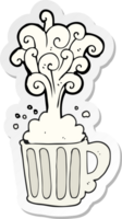 klistermärke av en tecknad serie exploderande öl png