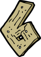 cartone animato di legno numero png