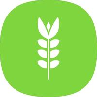 Oats Glyph Curve Icon vector