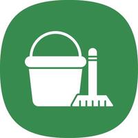 Clean Glyph Curve Icon vector