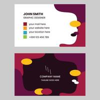 business card design vector