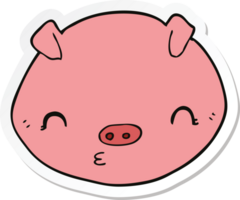 pegatina de un cerdo de dibujos animados png