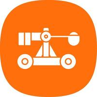 Catapult Glyph Curve Icon vector