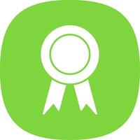 Award Glyph Curve Icon vector