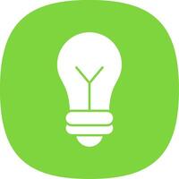 Idea Glyph Curve Icon vector