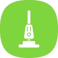 Vacuum Cleaner Glyph Curve Icon vector