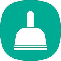 Dustpan Glyph Curve Icon vector