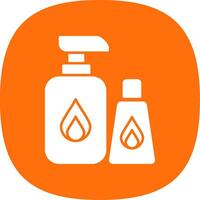 Cleaning Products Glyph Curve Icon vector