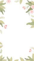 Floral banner frame png