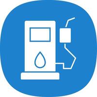 Pump Glyph Curve Icon vector