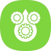 Lubricant Glyph Curve Icon vector