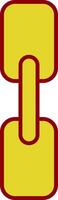 Chain Glyph Curve Icon vector