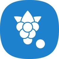Boysenberries Glyph Curve Icon vector