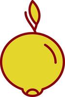 Ugli Fruit Glyph Curve Icon vector