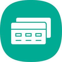 Payment Method Glyph Curve Icon vector