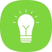 Creativity Glyph Curve Icon vector