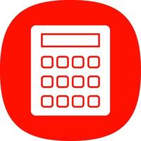 Calculation Glyph Curve Icon vector