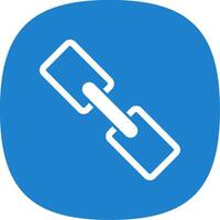 Link Glyph Curve Icon vector